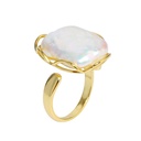 Square Baroque Adjustable Gold Filled Ring