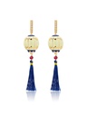 Latern Shape Enamel Dangle Earrings Jewelry Gift