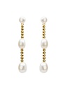 Baroque Freshwater Pearl Dangle Earrings Jewelry Gift