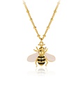 Bee Enamel Pendant Necklace Jewelry Gift