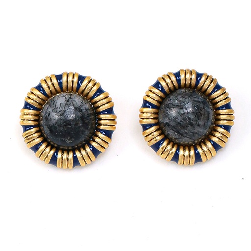 Natural Stone Retro Vintage Stud Earrings