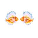 Tropical Fish Enamel Stud Earrings