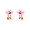 Flower 925 Silver Needle Enamel Earrings Jewelry Stud Clip Hook Earrings