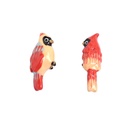 Parrot Asymmetry Enamel Earrings Jewelry Stud Earrings