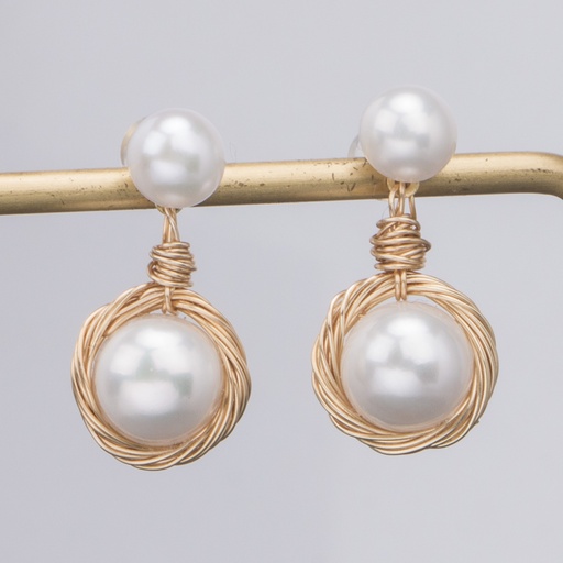 Freshwater Pearl 14K Gold Filled Bridesmaid Wedding Earrings