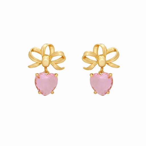 Pink Crystal Stud Earrings